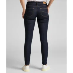 LeeJean Skinny Femme SCARLETT - Denim Très Foncé bleu en coton