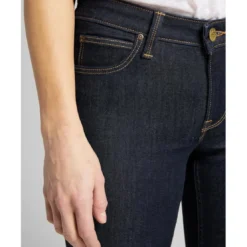 LeeJean Skinny Femme SCARLETT - Denim Très Foncé bleu en coton