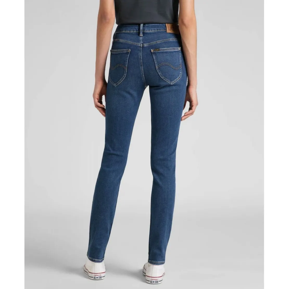 LeeJean Slim Femme en Coton bleu
