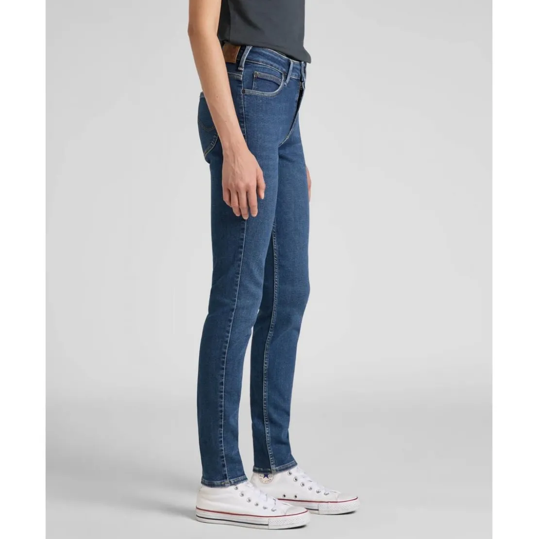 LeeJean Slim Femme en Coton bleu