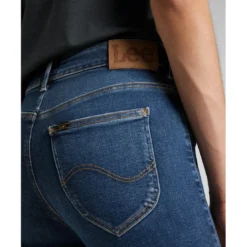 LeeJean Slim Femme en Coton bleu
