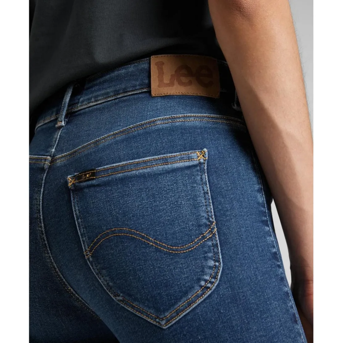 LeeJean Slim Femme en Coton bleu