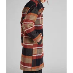 LeeManteau Femme Wool Coat bleu foncé en laine