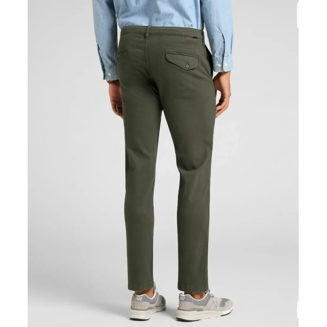 LeePantalon Chino Homme Slim Chino en coton vert olive