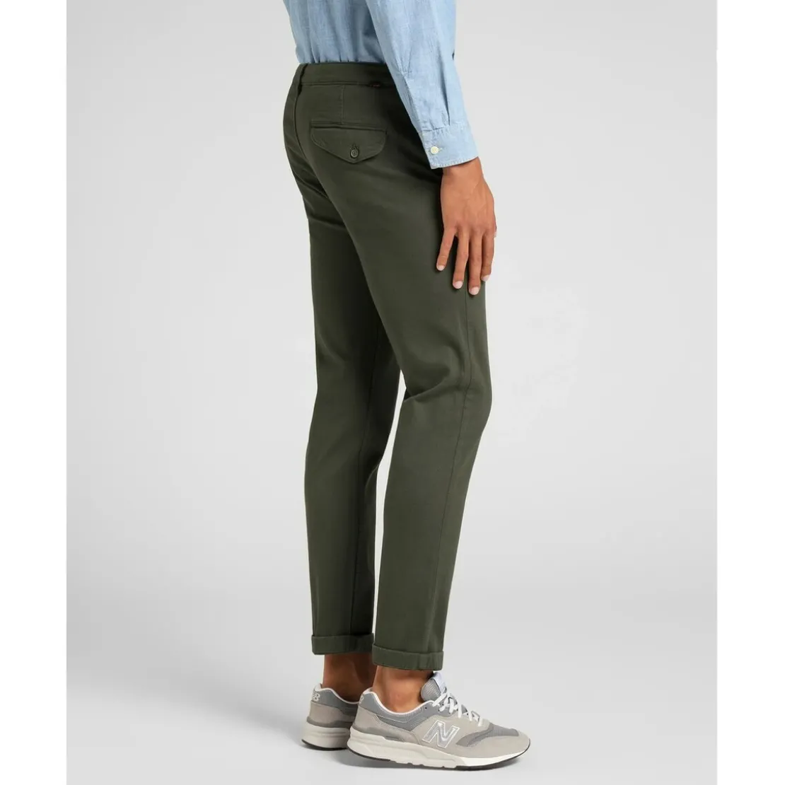 LeePantalon Chino Homme Slim Chino en coton vert olive