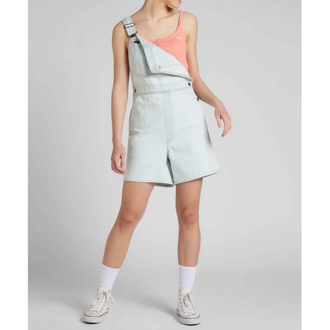 LeeSalopette Femme en Cotonbleu clair