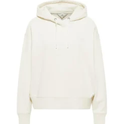 LeeSweatshirt Femme à Capuche - Uni Beige écru en coton