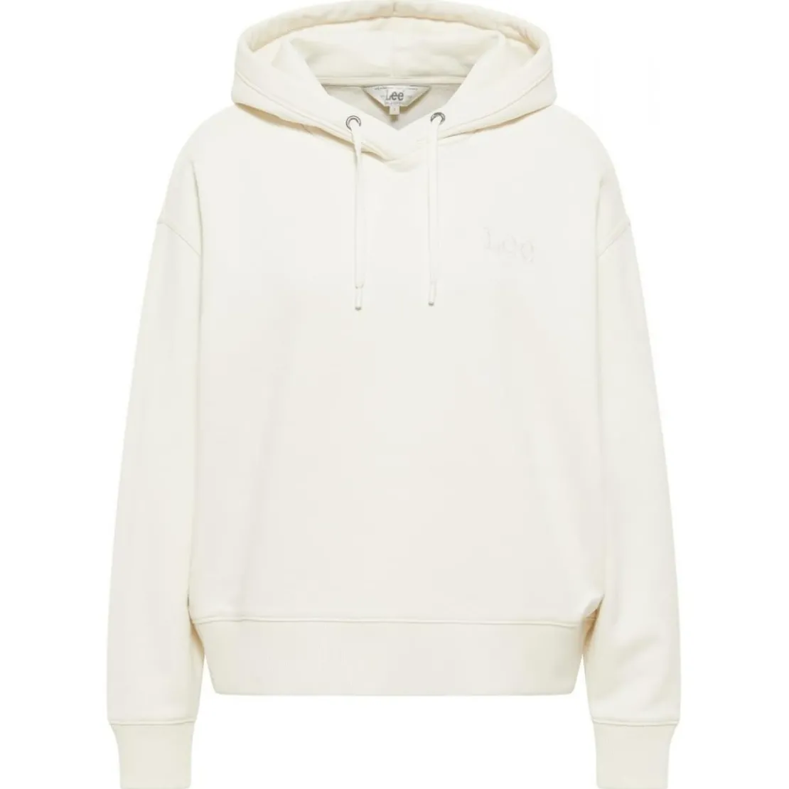 LeeSweatshirt Femme à Capuche - Uni Beige écru en coton