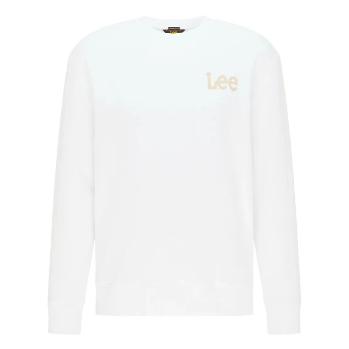 LeeSweatshirt Homme WOBBLY LEE - Uni Blanc en coton