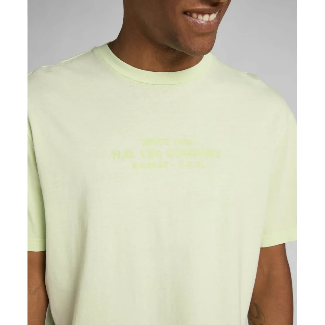 LeeT-Shirt Homme en Cotonvert
