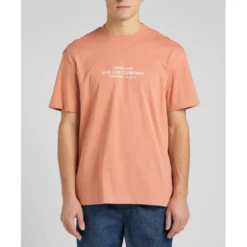 LeeT-Shirt Homme orange en coton