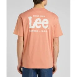 LeeT-Shirt Homme orange en coton