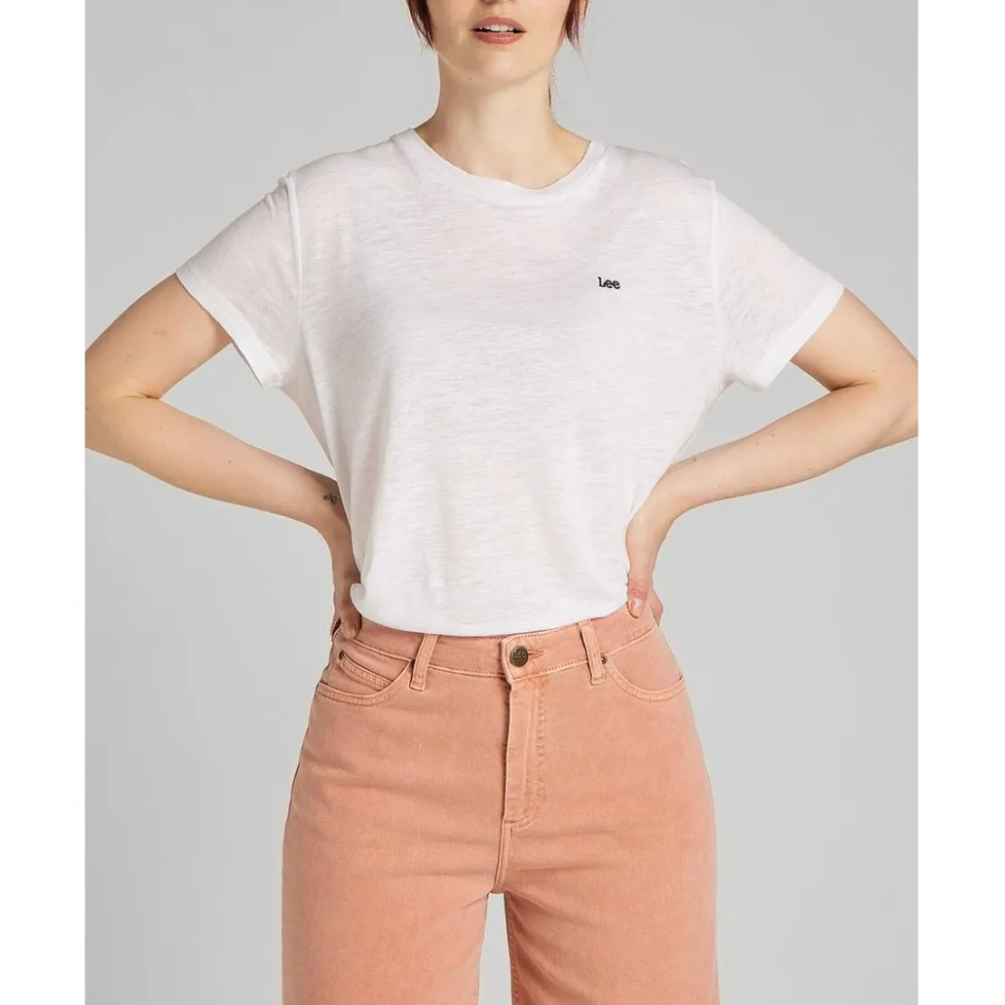 LeeT-Shirt MC Femme Crew Tee blanc