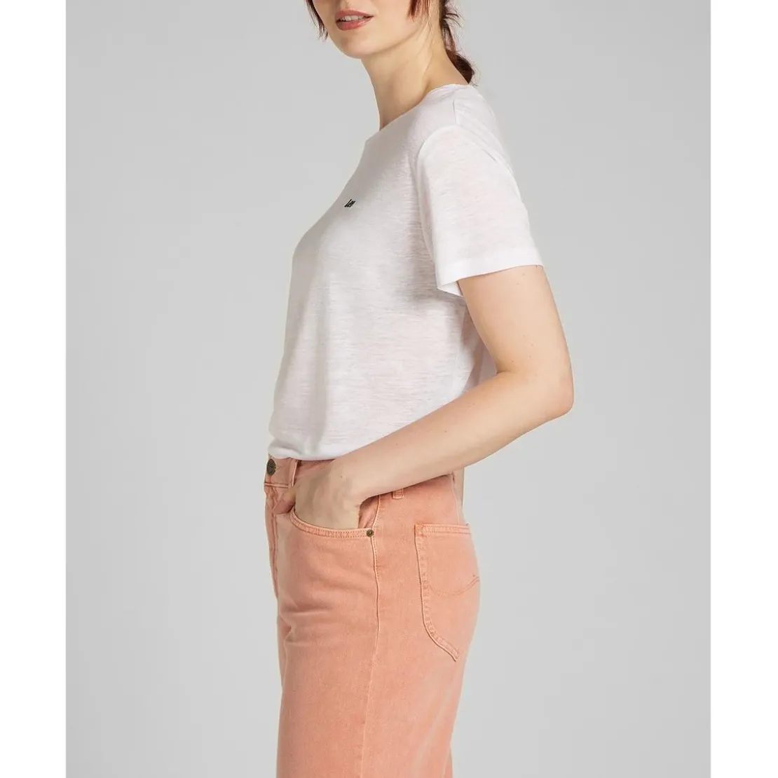 LeeT-Shirt MC Femme Crew Tee blanc