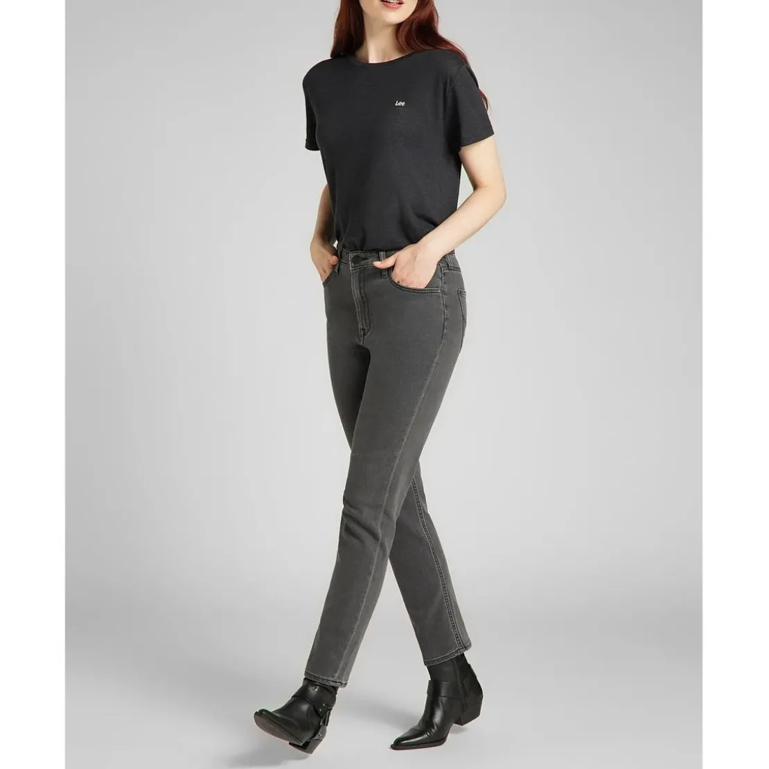 LeeT-Shirt MC Femme Crew Tee noir
