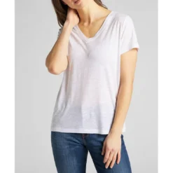 LeeT-Shirt MC Femme V Neck Tee blanc