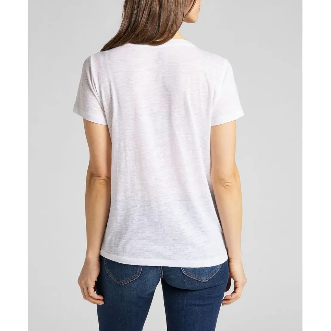 LeeT-Shirt MC Femme V Neck Tee blanc