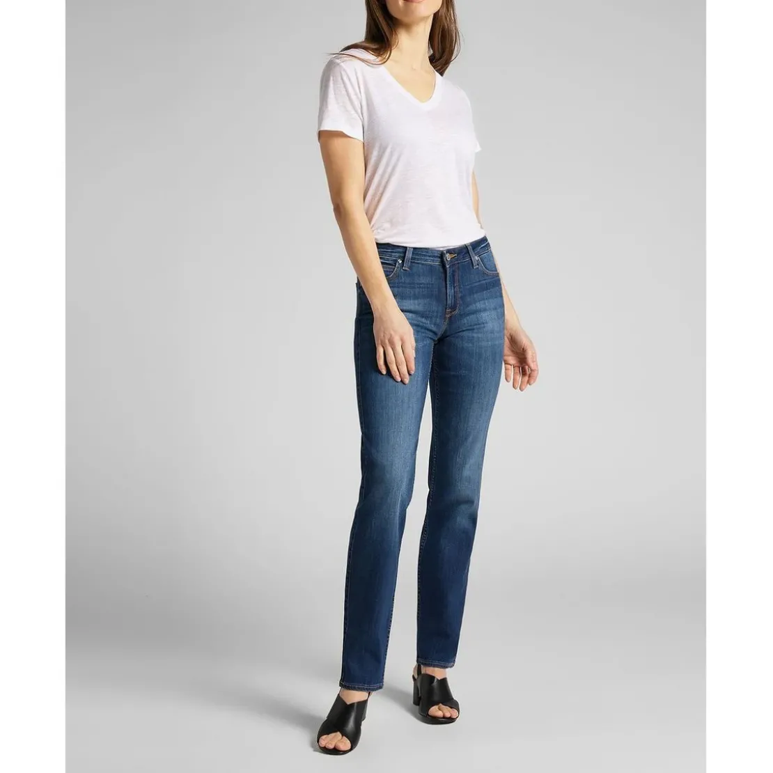 LeeT-Shirt MC Femme V Neck Tee blanc