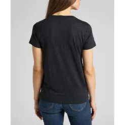 LeeT-Shirt MC Femme V Neck Tee noir