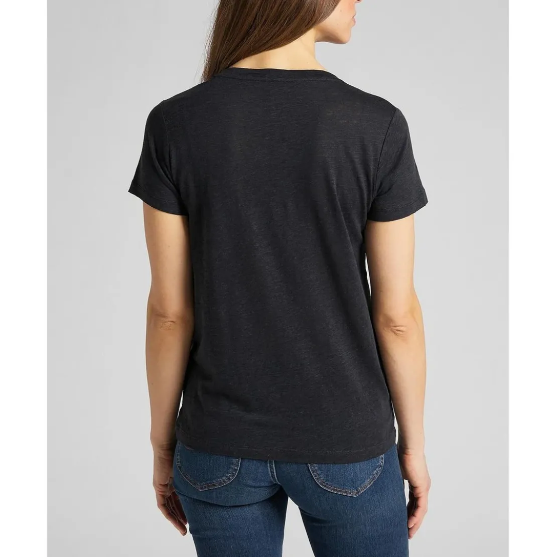 LeeT-Shirt MC Femme V Neck Tee noir