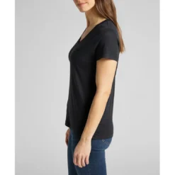 LeeT-Shirt MC Femme V Neck Tee noir