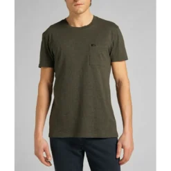 LeeT-Shirt MC Homme Ultimate Pocket Tee vert olive en coton