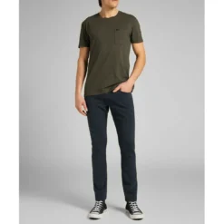 LeeT-Shirt MC Homme Ultimate Pocket Tee vert olive en coton