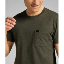 LeeT-Shirt MC Homme Ultimate Pocket Tee vert olive en coton