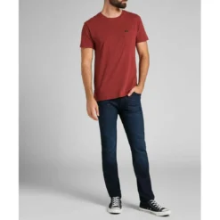 LeeT-Shirt MC Homme Ultimate Pocket Tee brique en coton