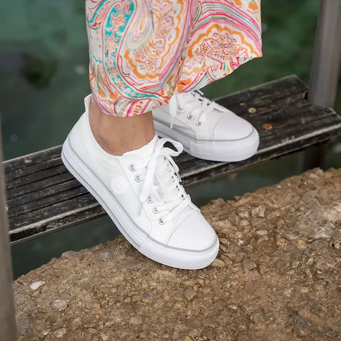 Les Petites BombesBaskets INDIRA blanc