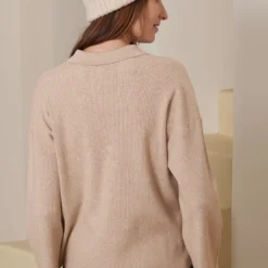 Les Petites BombesGilet col chemise sable