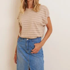 Les Petites BombesTee-shirt sable à rayures