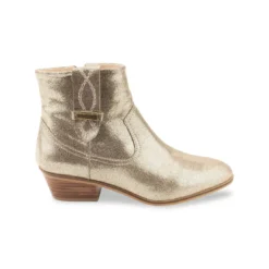 Les Tropéziennes par M.BelarbiBoots femme or irisé LADYZ en cuir