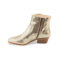 Les Tropéziennes par M.BelarbiBoots femme or irisé LADYZ en cuir