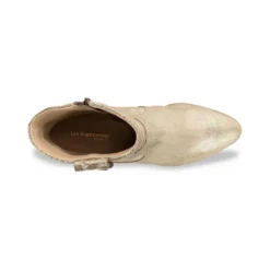 Les Tropéziennes par M.BelarbiBoots femme or irisé LADYZ en cuir