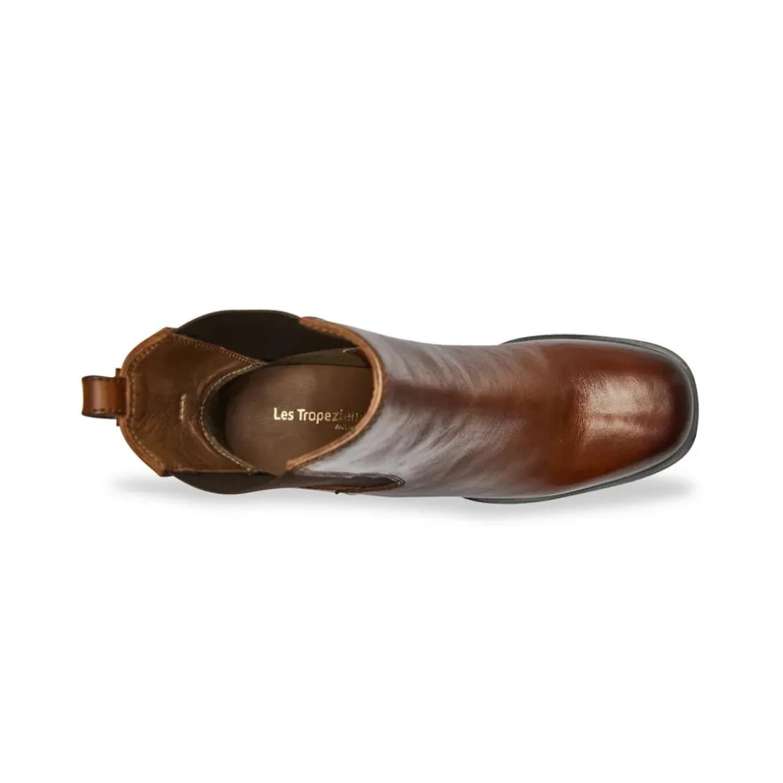 Les Tropéziennes par M.BelarbiBoots camel VANILLA en cuir
