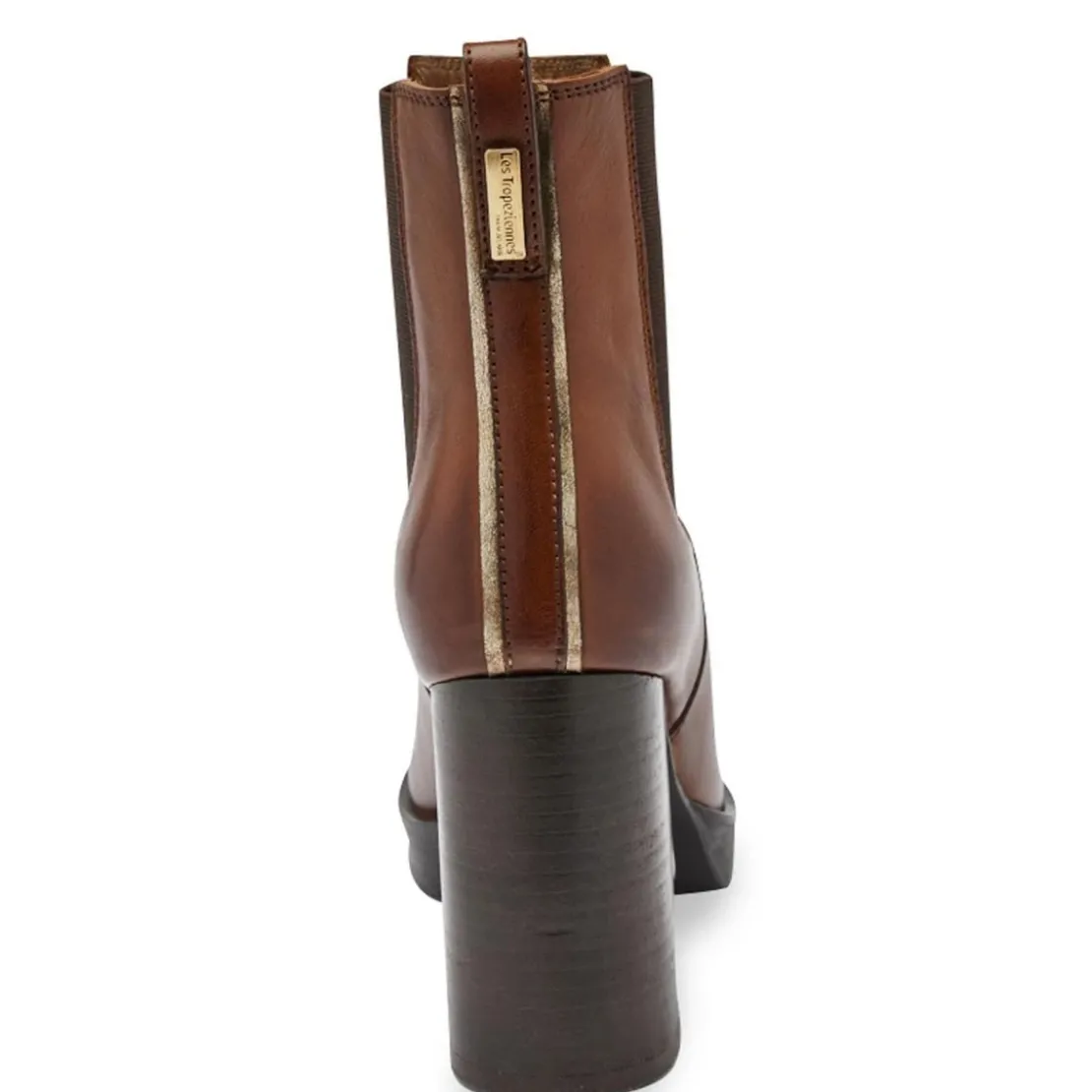 Les Tropéziennes par M.BelarbiBoots camel VANILLA en cuir