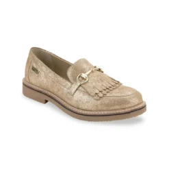 Les Tropéziennes par M.BelarbiMocassin femme or irise VERA en cuir