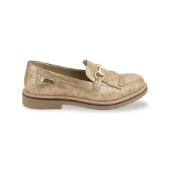 Les Tropéziennes par M.BelarbiMocassin femme or irise VERA en cuir