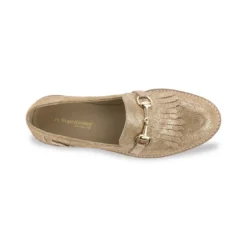 Les Tropéziennes par M.BelarbiMocassin femme or irise VERA en cuir