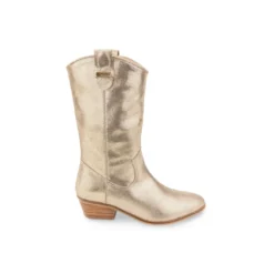 Les Tropéziennes par M.BelarbiBottes femme or irise LADYJA en cuir