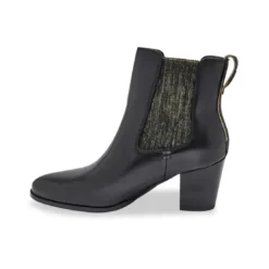 Les Tropéziennes par M.BelarbiBoots - Noir en cuir