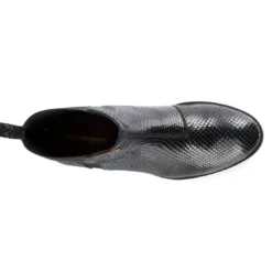 Les Tropéziennes par M.BelarbiBoots femme noir/serpent WINNY
