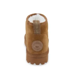 Les Tropéziennes par M.BelarbiBottes de neige femme en cuir camel CHAKIR