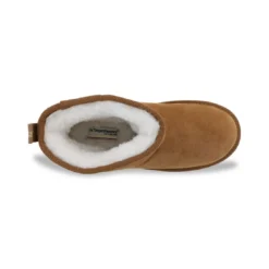 Les Tropéziennes par M.BelarbiBottes de neige femme en cuir camel CHAKIR