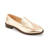 Les Tropéziennes par M.BelarbiMocassin femme or LUCIE en cuir