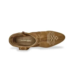 Les Tropéziennes par M.BelarbiBoots femme camel LADYZ en cuir