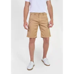 Le Temps des CerisesBermuda short NOX beige Ryan en coton