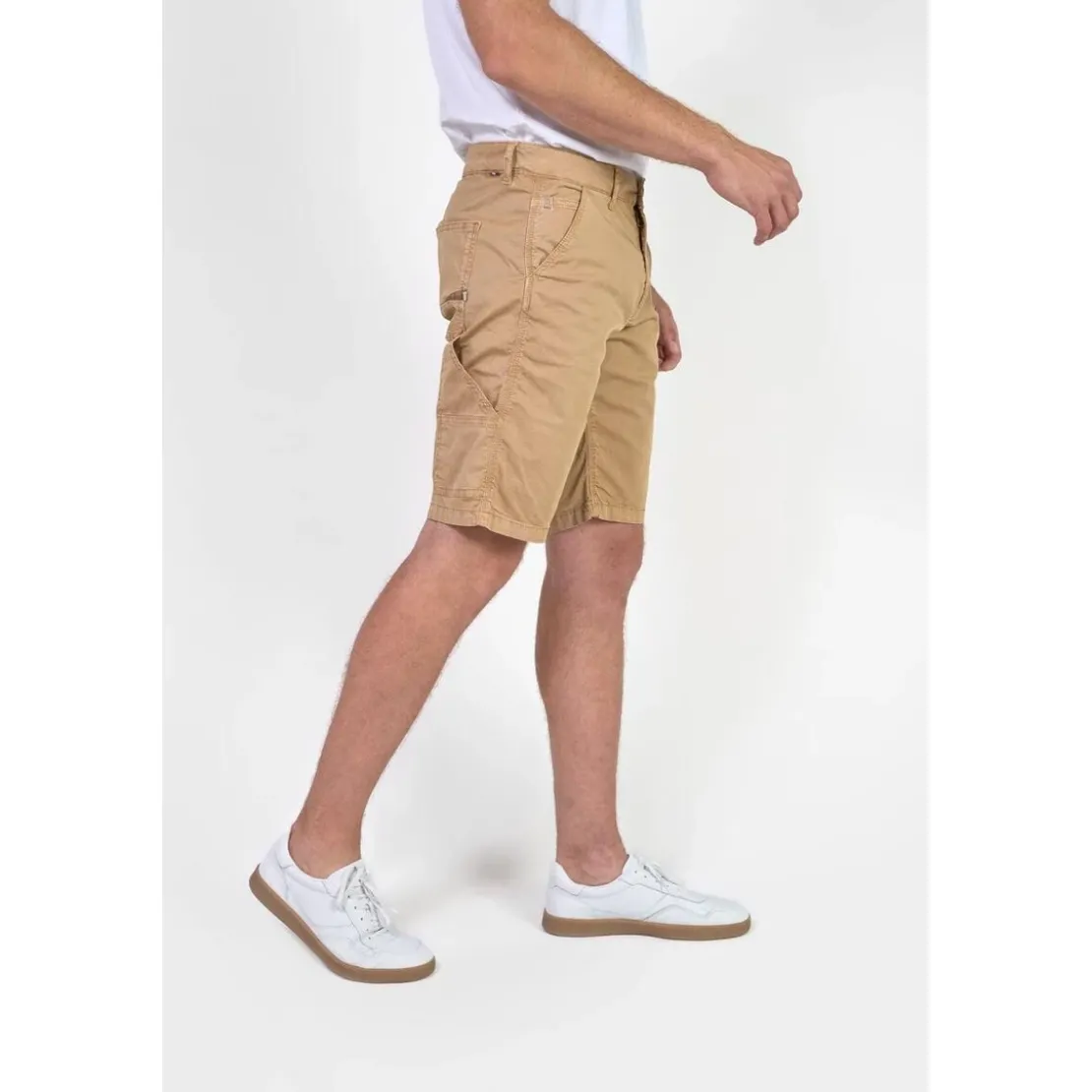 Le Temps des CerisesBermuda short NOX beige Ryan en coton
