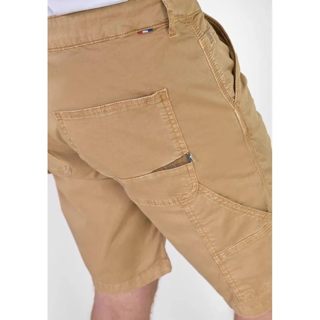 Le Temps des CerisesBermuda short NOX beige Ryan en coton